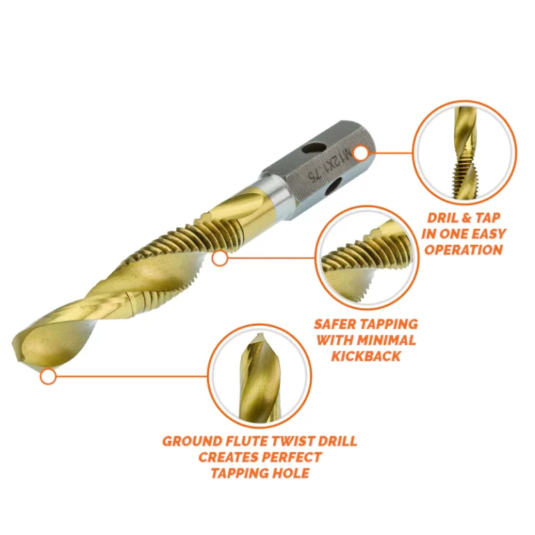 HMT VersaDrive Spiral Flute Combi Drill-Tap M3-M12 - Image 3